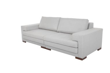 Modern kanepe gri kumaş izole