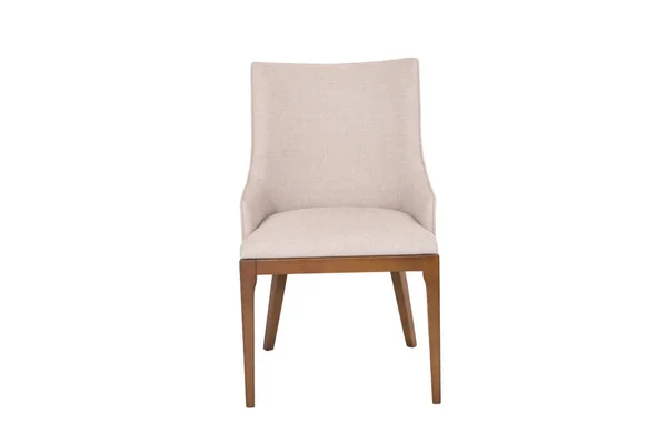 Tissu et fauteuil en bois designer moderne — Photo