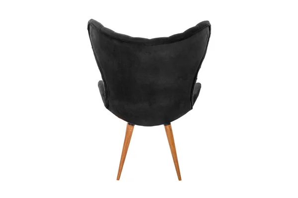 Kumaş ve ahşap koltuk modern Tasarımcısı — Stok fotoğraf