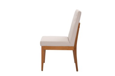 Ahşap sandalye. Nesnenin arka planını izole