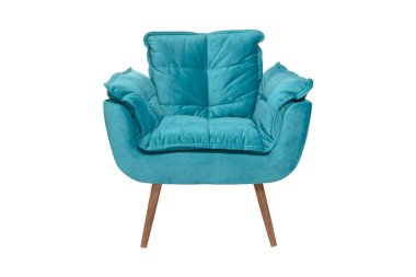 kadife kumaş ve ahşap koltuk modern Tasarımcısı