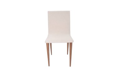 Ahşap sandalye. Nesnenin arka planını izole