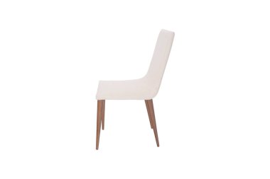 Ahşap sandalye. Nesnenin arka planını izole