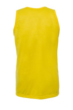 Mockup bir adamın t-shirt üzerinde beyaz bir arka plan şablonu