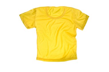 Mockup bir kadının t-shirt üzerinde beyaz bir arka plan şablonu