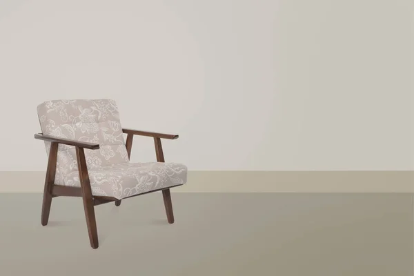 Een Fauteuil Moderne Design Stoel Muurachtergrond Textuurstoel — Stockfoto