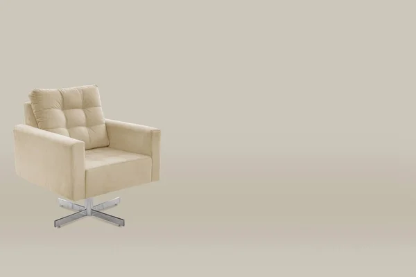 armchair. Modern designer chair on wall background. Texture chair.