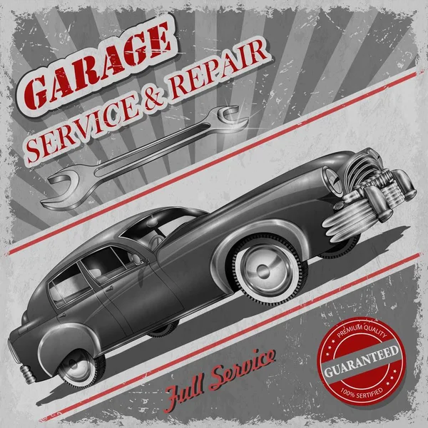 Retro Vintage garaj poster