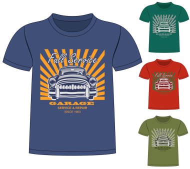T-Shirt garaj tasarım