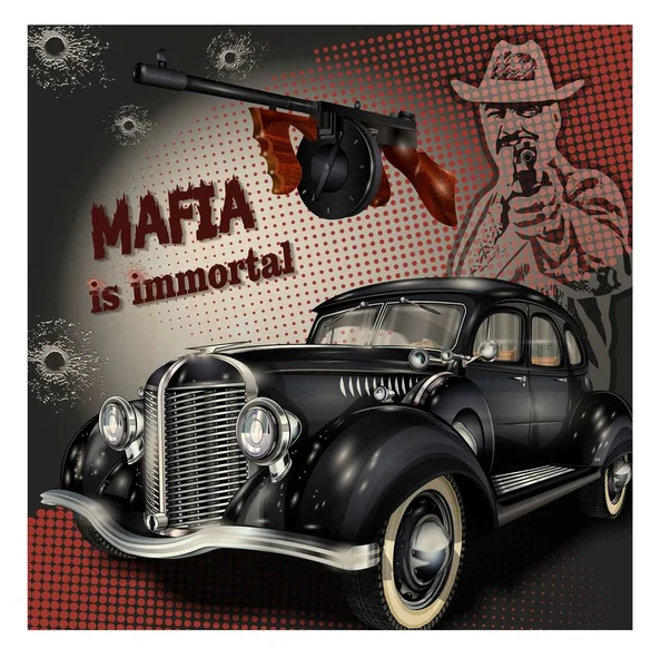 Mafia or gangster background — Stock Vector