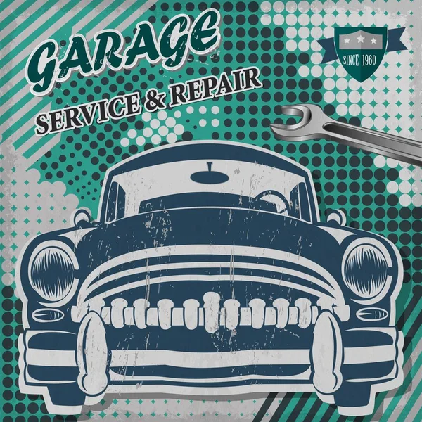 Retro Vintage garaj poster