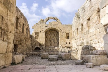 Antik Roma şehir Gerasa modern Jerash