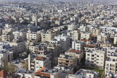Amman abdali alanı - Jordan Amman şehir - Amman'ın modern binalar görünümünü yeni şehir