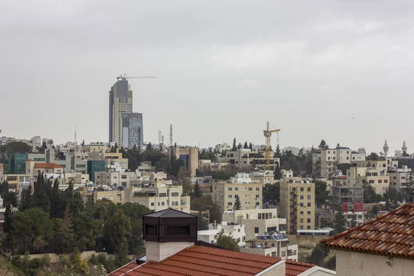 El nuevo centro de la zona de Amman abdali - Jordania ciudad de Amman - Vista de los edificios modernos en Amman — Foto de Stock