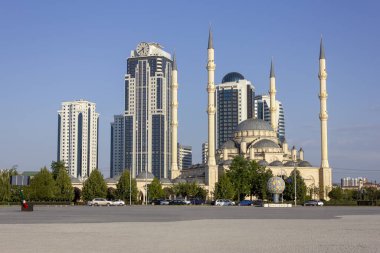 Grozny, Çeçenistan / Rusya Federasyonu - 08.08.2019: Grozny 'deki 