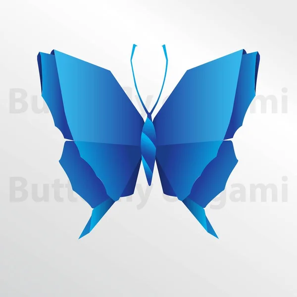 Origami Papier Motyla Ilustracji Sztuki — Zdjęcie stockowe