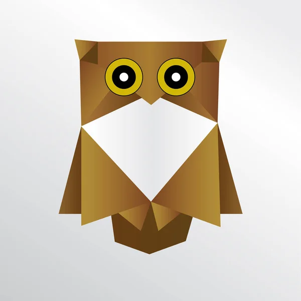 Origami Owl Paper Art — Stock Photo, Image