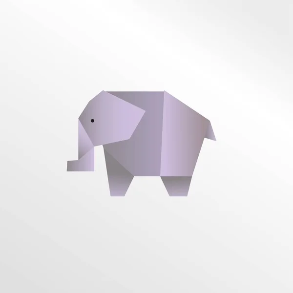 Origami Elefant Papier Kunst — Stockfoto