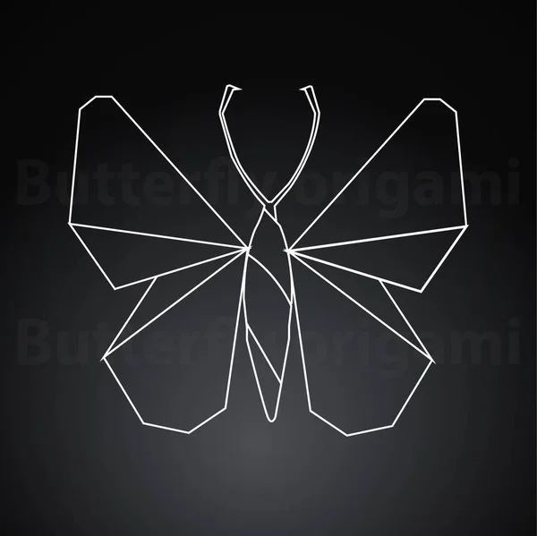 折纸纸蝴蝶插画艺术 图库图片