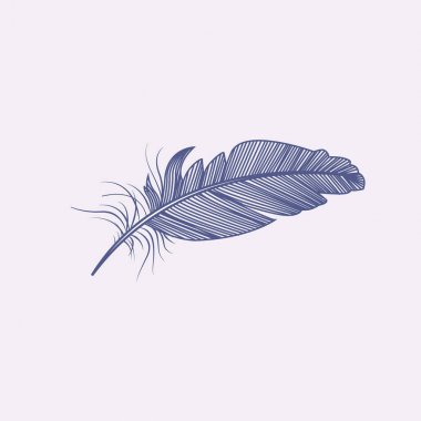 İş şirketi için tüy logo