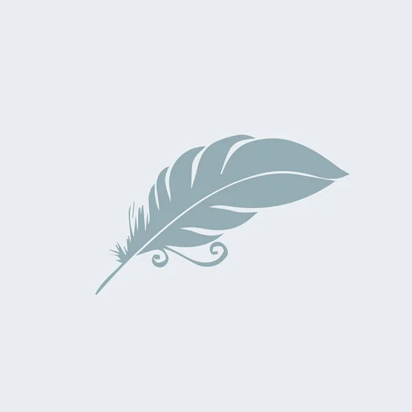 Feather Logo Business Company — Stock Photo, Image