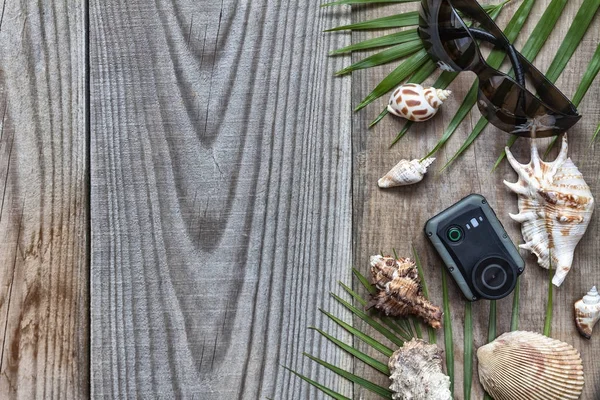 El fondo para el tema de unas vacaciones tropicales — Foto de Stock