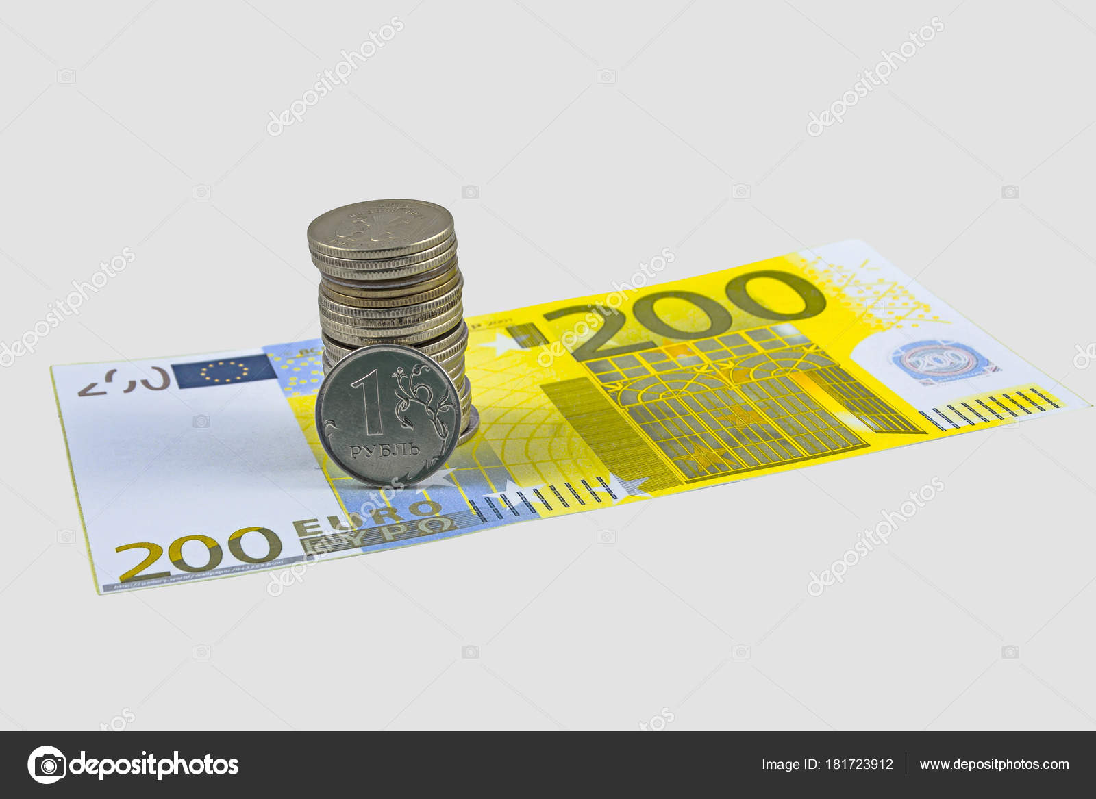 Der Russische Rubel Und Der Euro Stockfoto C Zaykinoleg Gmail Com