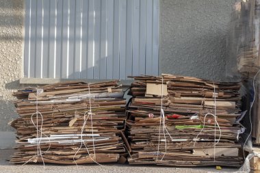 Kağıt geri dönüşüm. A bohça-in kağıt kutular.