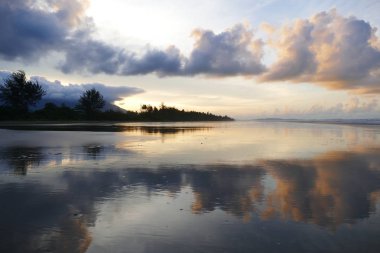 Güzel doğal lezzetli muhteşem Asya günbatımı gündoğumu
