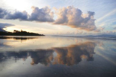 Güzel doğal lezzetli muhteşem Asya günbatımı gündoğumu