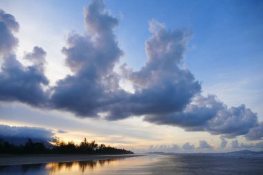Güzel doğal lezzetli muhteşem Asya günbatımı gündoğumu