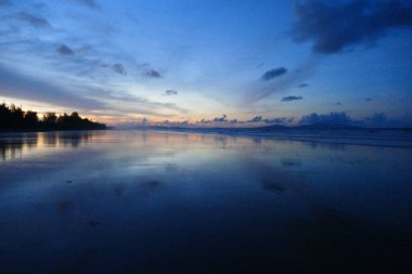 Güzel doğal lezzetli muhteşem Asya günbatımı gündoğumu