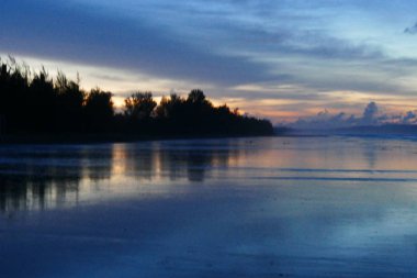 Güzel doğal lezzetli muhteşem Asya günbatımı gündoğumu