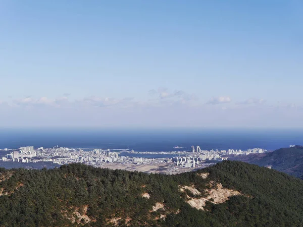 Velký Výhled Města Sokcho Vrcholu Seoraksanský Národní Park Jižní Korea — Stock fotografie