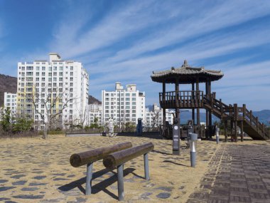 Bahçesi Yeosu City. Güney Kore