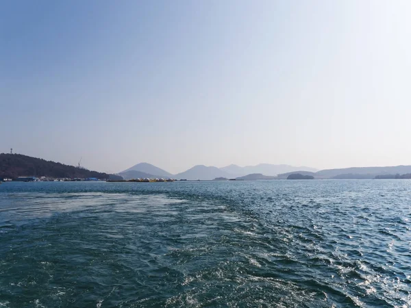 Vodní Cesta Lodí Yousu Město Jižní Korea — Stock fotografie