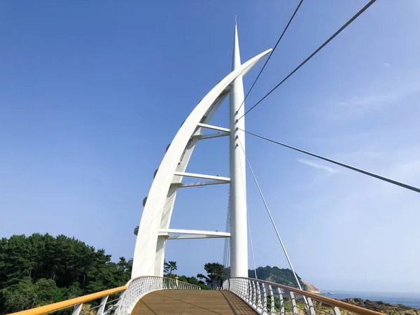 Pont Saeyeongyo sur l'île de Saeseom. Seogwipo, Corée du Sud — Photo