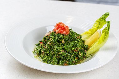 Arapça geleneksel salata Tabbouleh