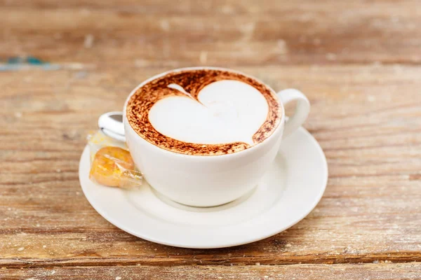 A cup of latte coffee — Stock Photo, Image