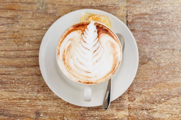 A cup of latte coffee — Stock Photo, Image