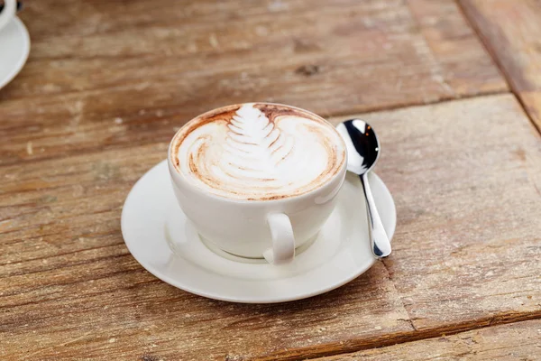 A cup of latte coffee — Stock Photo, Image