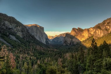 Yosemite Milli Parkı Vadisi tünel görüş