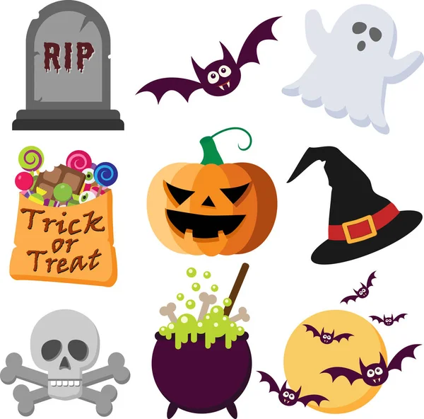 Conjunto de ícones halloween —  Vetores de Stock