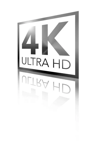 4 k Ultra Hd perspektif parlak siyah Logo