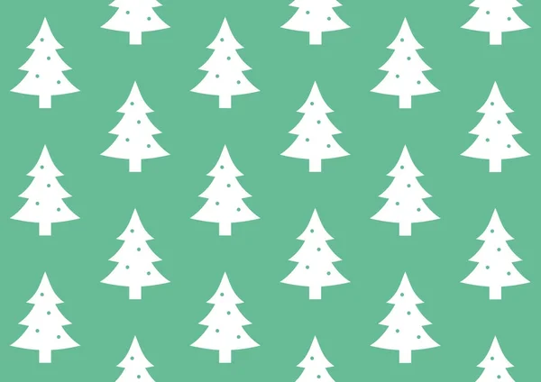 Hediyelik Wrap Noel ağacına yeşil arka plan deseni