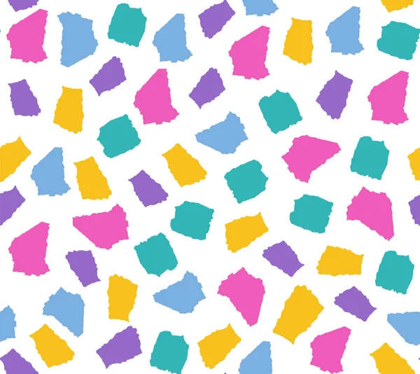 renkli yırtık kağıt parçaları ile basit seamless modeli