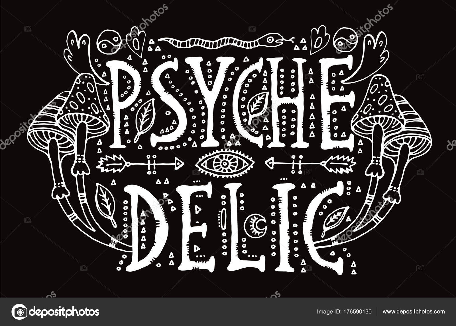 How to draw psychedelic script lettering