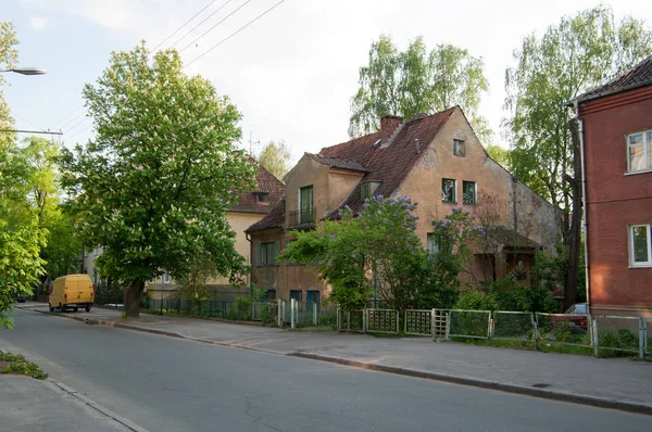 Staré německé soukromé domy Koenigsberg — Stock fotografie