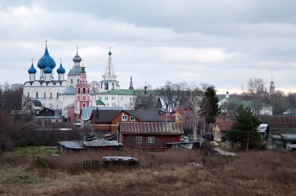 Vue Kremlin Cathédrale Naissance Dieu Mère Clocher Salles Épiscopales Région — Photo