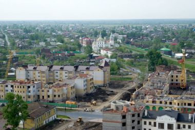 Görünümü Tobolsk alt şehir üzerinde